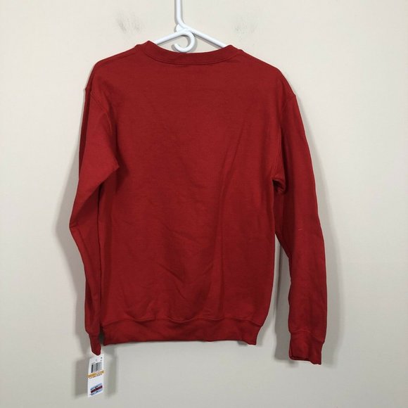 Disney Size L Red Black & White Checker Sweatshirt - Picture 3 of 3